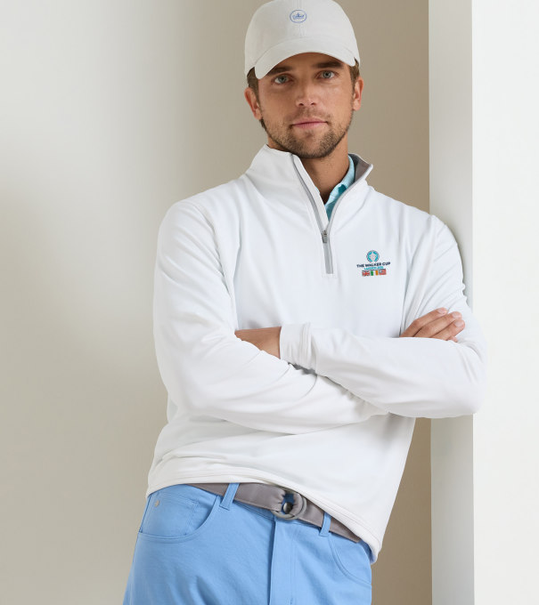51st Walker Cup Perth Performance Quarter-Zip in White