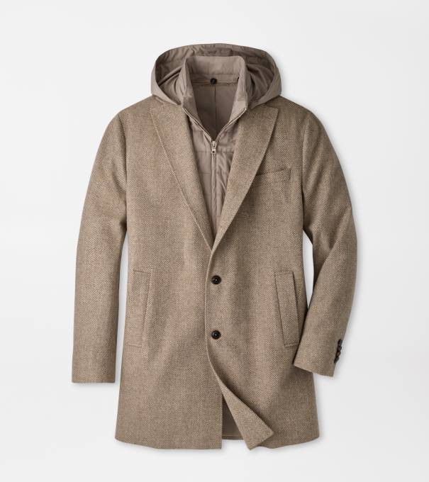 Oxford City Coat in LIGHT MOCHA