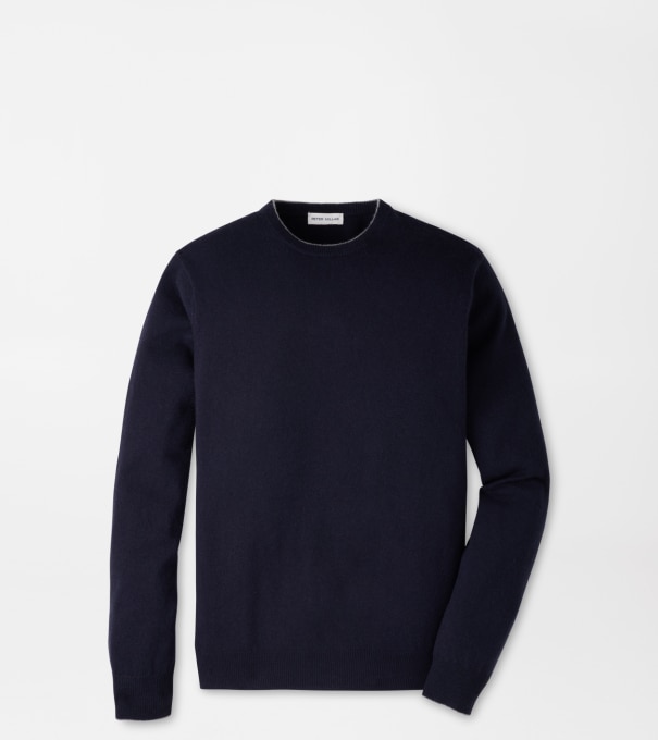 Crown Heritage Cashmere Crewneck Sweater in Navy