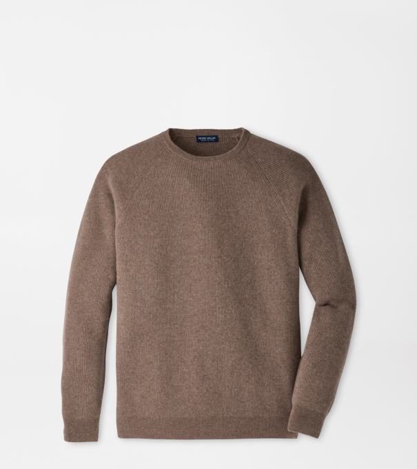 First Fleece Cashmere Crewneck Jumper in LIGHT MOCHA