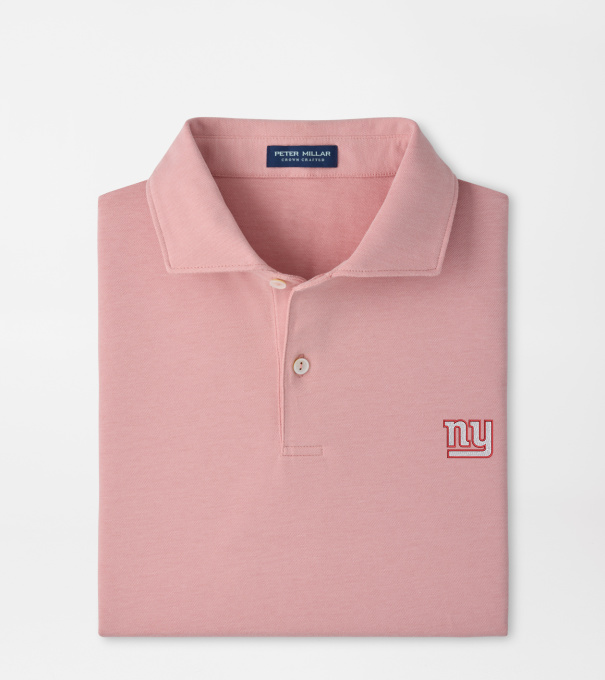 New York Giants Albatross Cotton-Blend Piqu&eacute; Polo in MELROSE PINK
