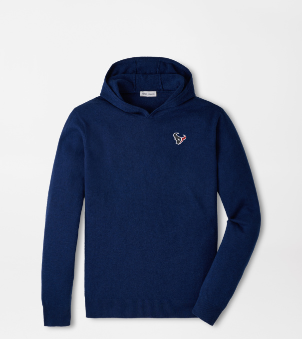 Houston Texans Crown Heritage Cashmere Hoodie Sweater in Sport Navy