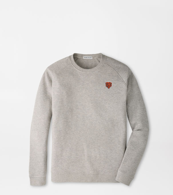 Chicago Bears Crown Comfort Knit Crew in Light Grey