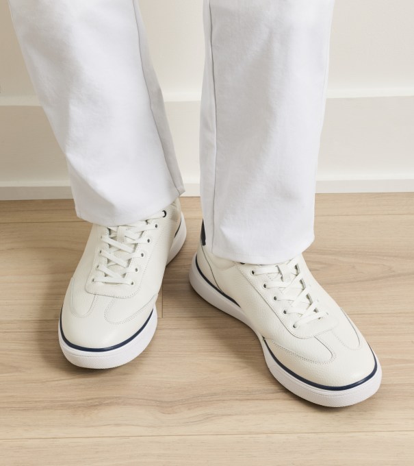 Drift Leather Hybrid Course Shoe in White