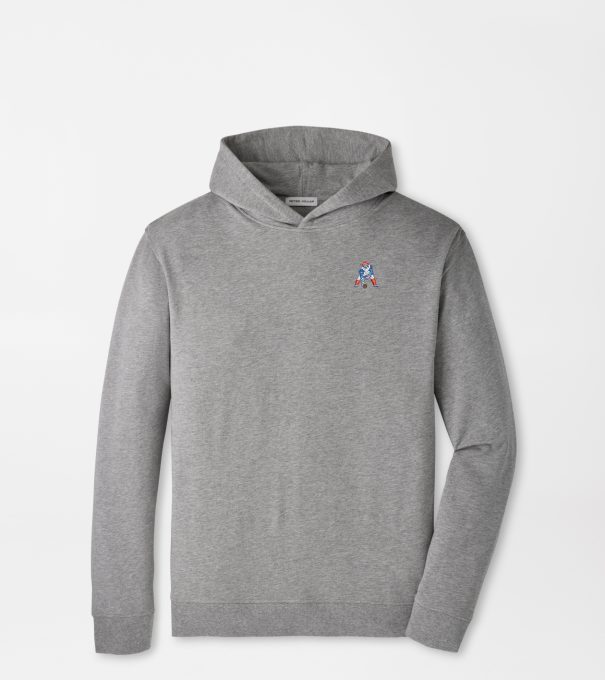 New England Patriots Classic Oasis Pullover Hoodie in Gale Grey