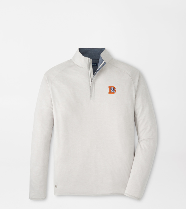 Denver Broncos Classic Stealth Performance Quarter-Zip in British Grey