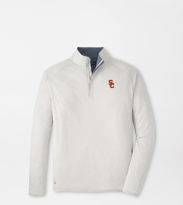 USC Stealth Performance Quarter-Zip in British Grey