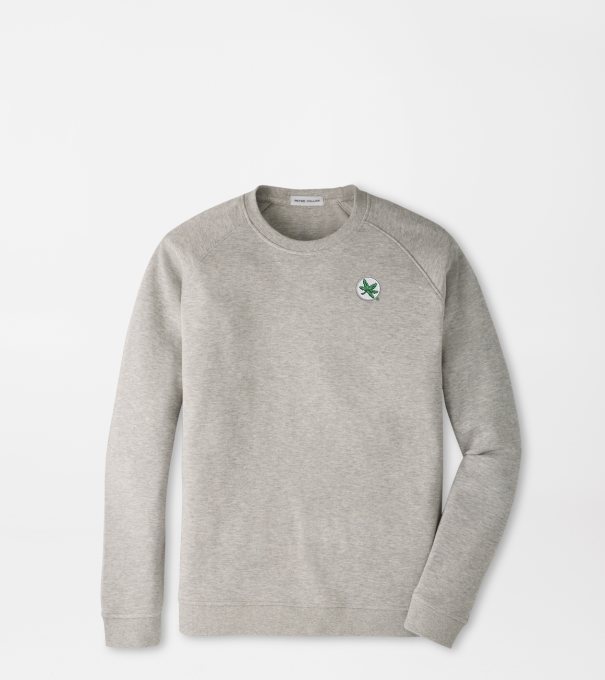 The Ohio State Buckeyes Crown Comfort Knit Crew in Light Grey
