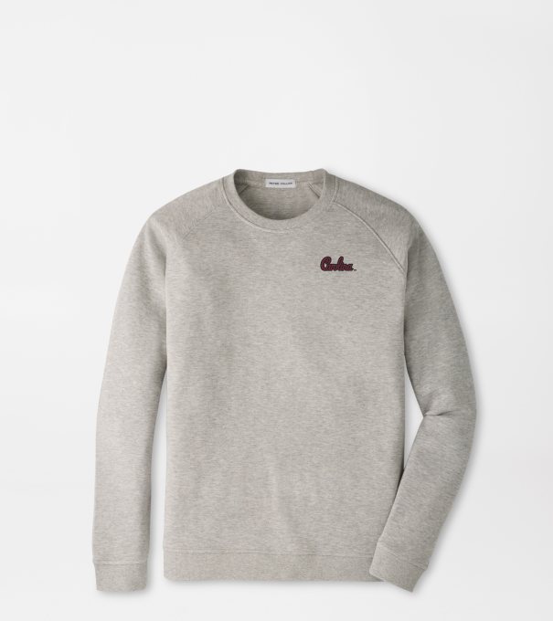 South Carolina Script Crown Comfort Knit Crew in Light Grey