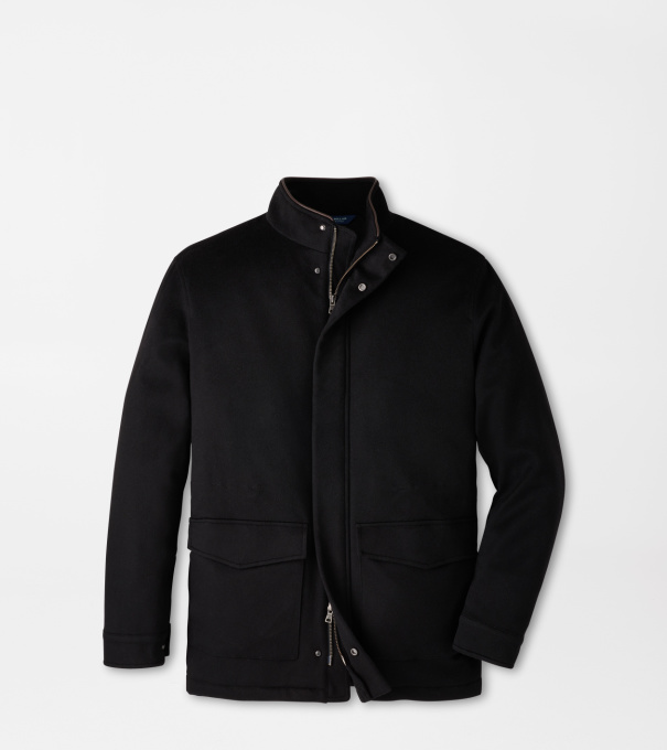 Tempest Cashmere Coat in Black