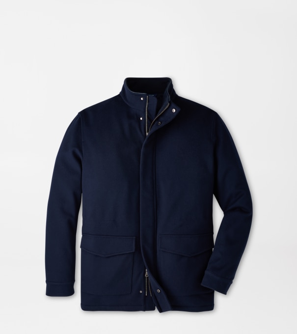 Tempest Wool Coat in Navy