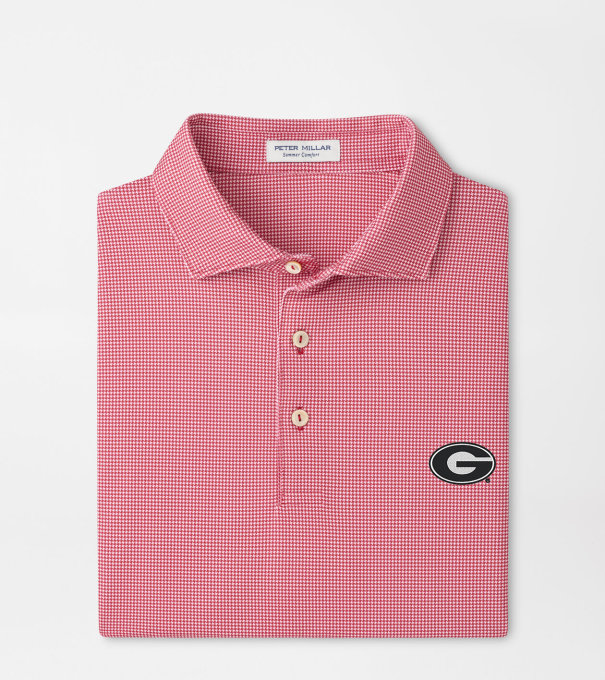 Georgia Border Performance Jersey Polo in Red3