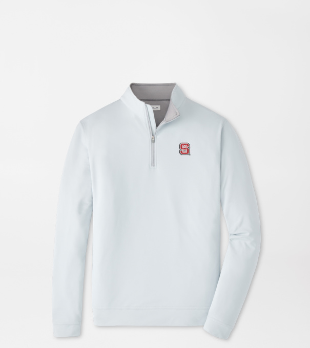 NC State Perth Performance Quarter-Zip in British Grey