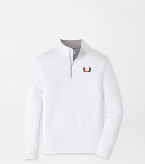 Miami Perth Performance Quarter-Zip in White