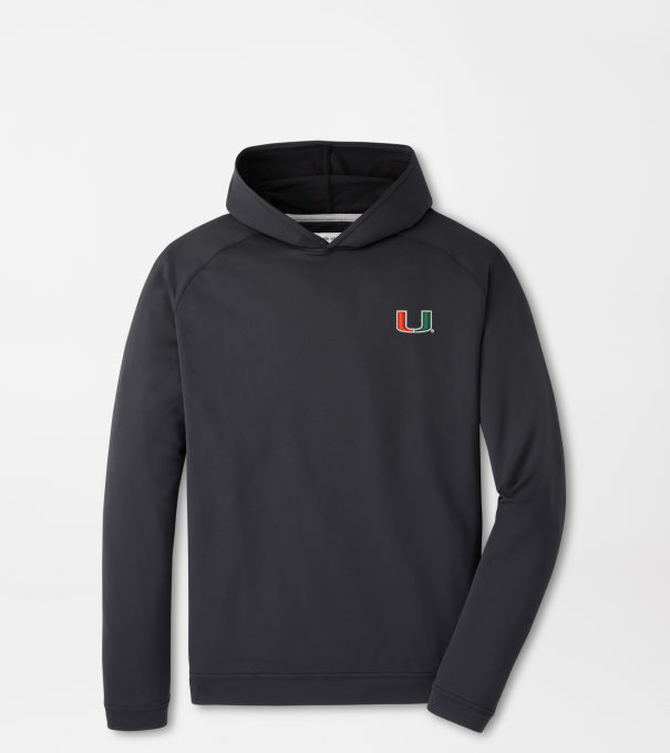 Miami Pine Performance Hoodie in Black