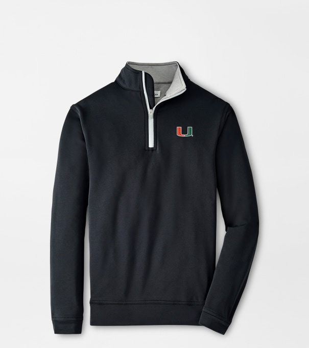 Miami Perth Youth Performance Quarter-Zip in Black