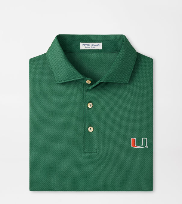Miami Hugo Performance Jersey Polo in Green1