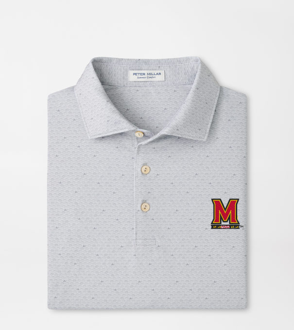 Maryland On The Ball Performance Jersey Polo in British Grey