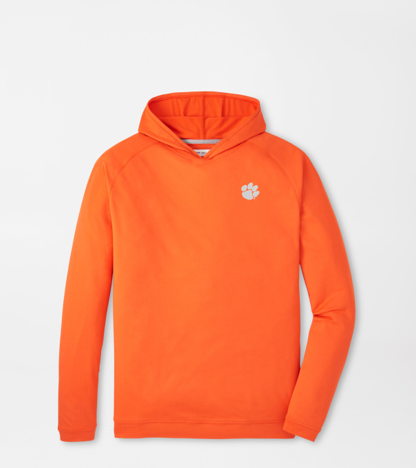 Clemson Pine Performance Hoodie in Orange6