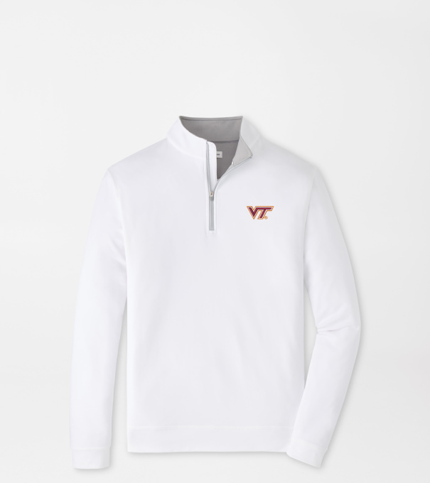 Virginia Tech Perth Performance Quarter-Zip in White