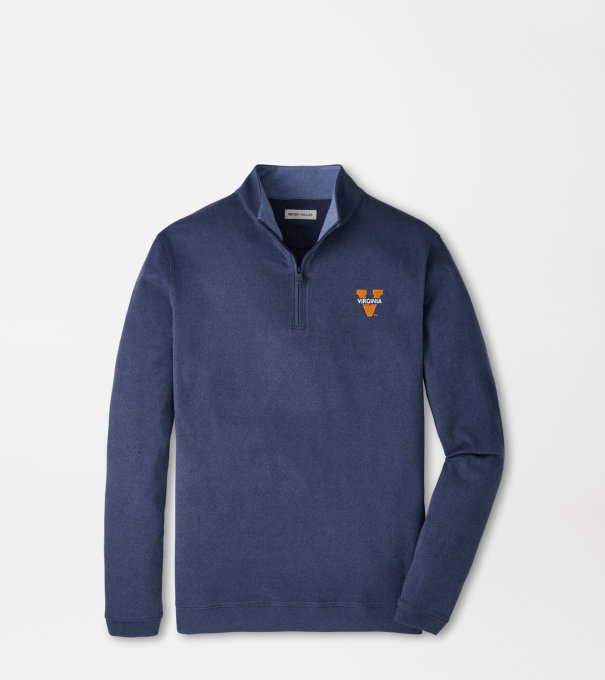 Virginia Split-V Ardent Air Performance Quarter-Zip in Navy
