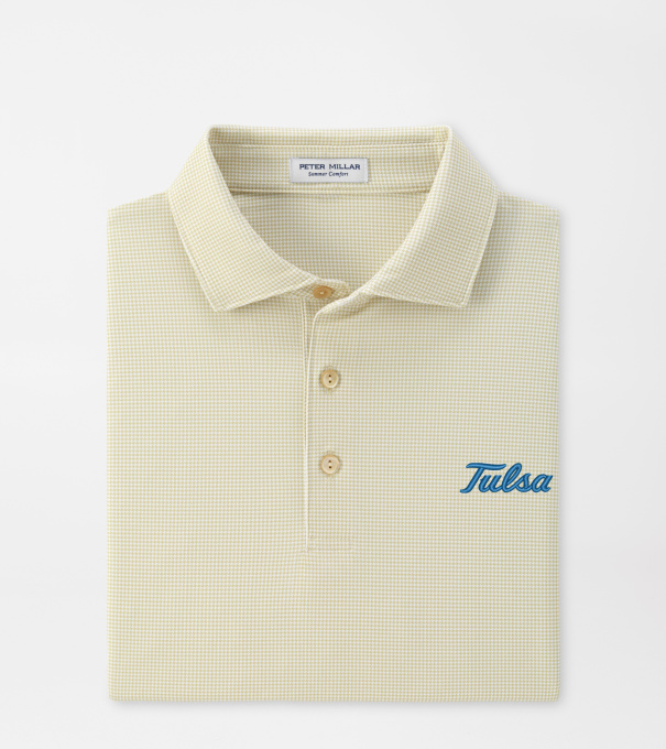 Tulsa Border Performance Jersey Polo in GOLD2