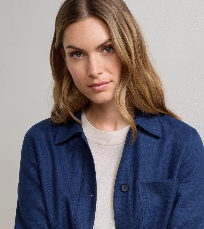 Annemaire Linen-Blend Chore Coat | Women's Outerwear | Peter Millar