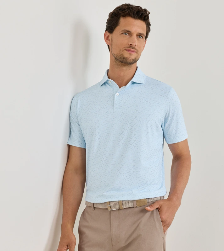 Soprano Waves Performance Jersey Polo | Men's Polos | Peter Millar