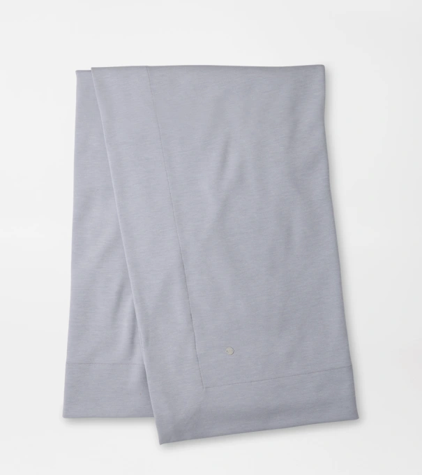 Flora Knit Cart Blanket in Light Grey