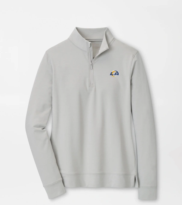 Los Angeles Rams Women's Perth Performance Pullover in British Grey