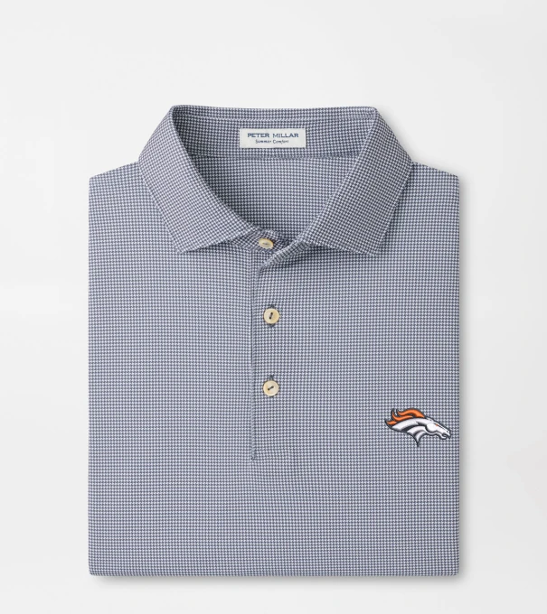 Denver Broncos Border Performance Jersey Polo in Iron