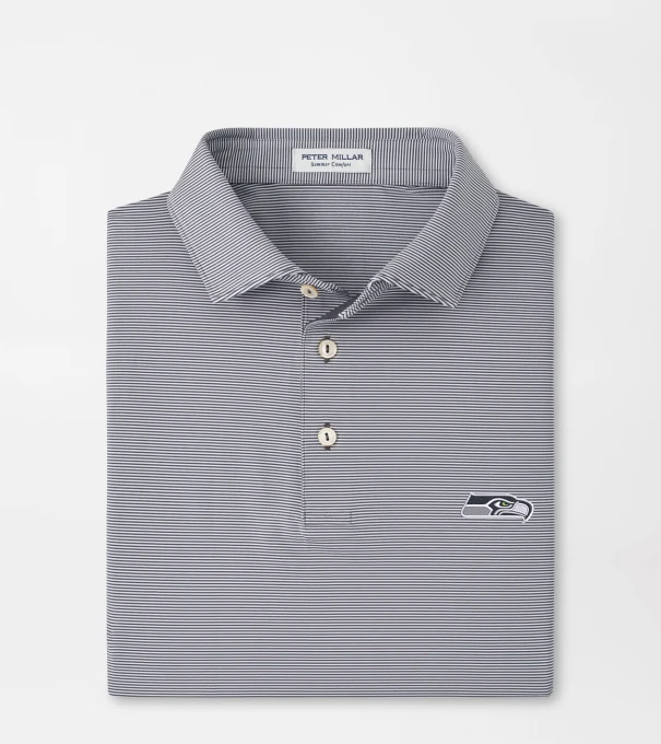 Seattle Seahawks Jubilee Performance Jersey Polo in Iron
