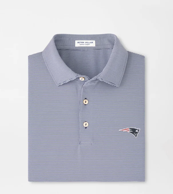 New England Patriots Jubilee Performance Jersey Polo in Navy