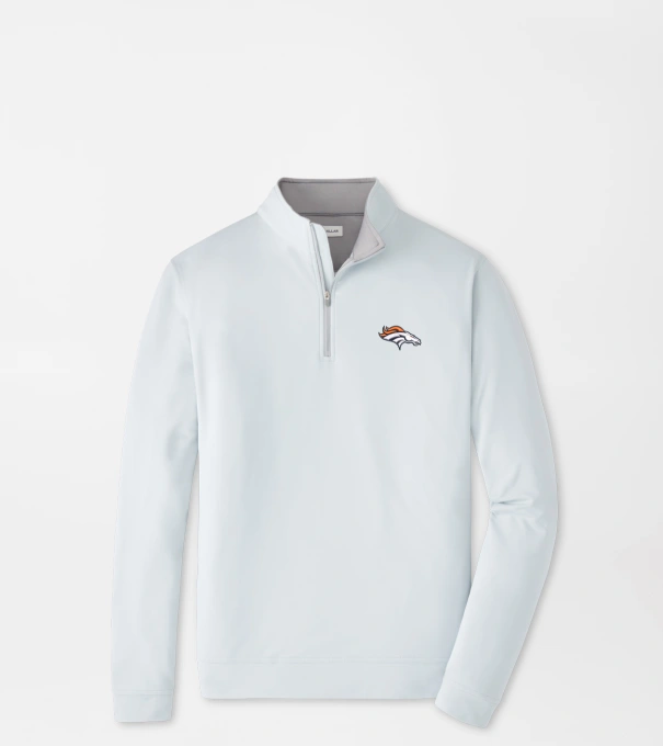 Denver Broncos Perth Performance Quarter-Zip in British Grey