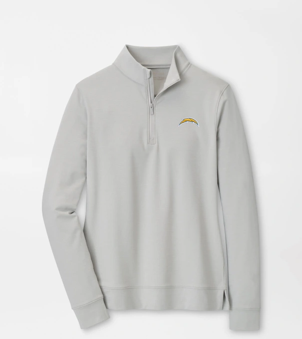 Los Angeles Chargers Women's Perth Performance Pullover in British Grey