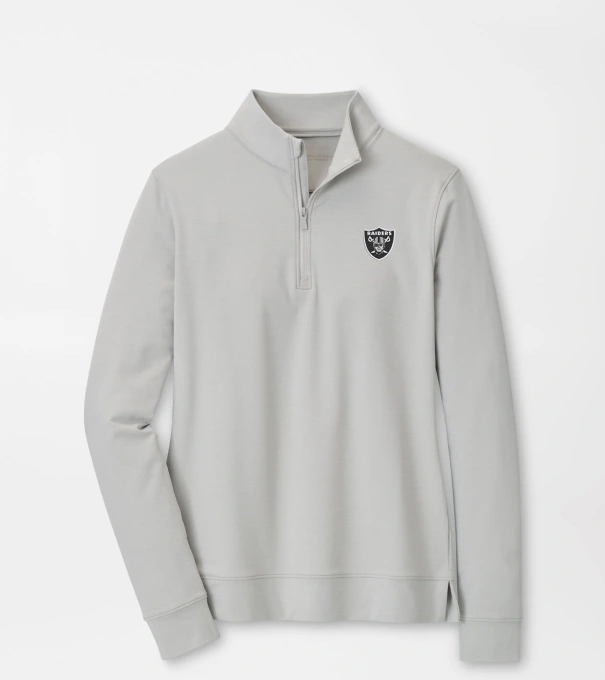 Las Vegas Raiders Women's Perth Performance Pullover in British Grey