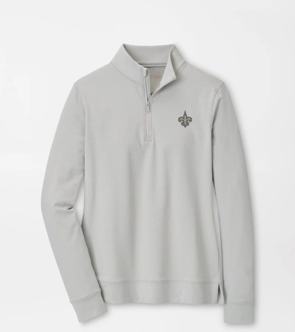 New Orleans Saints Women's Perth Performance Pullover in British Grey