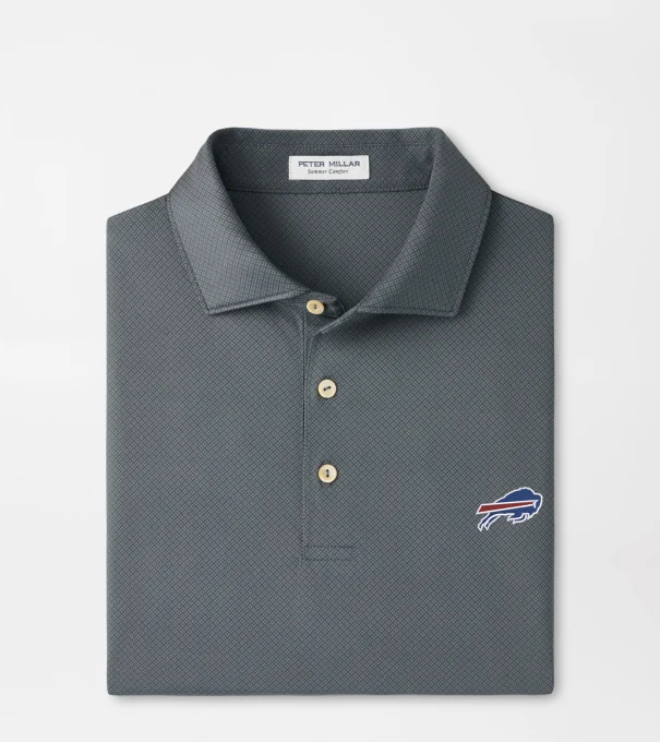 Buffalo Bills Hugo Performance Jersey Polo in Iron