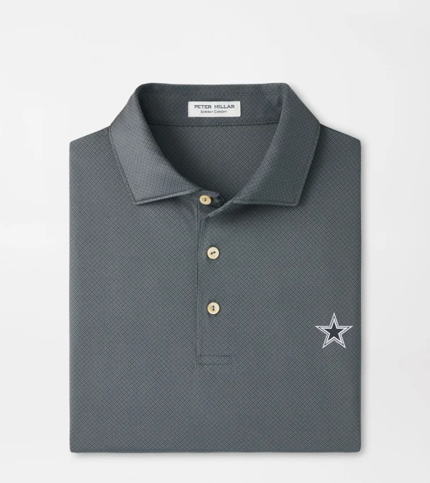 Dallas Cowboys Hugo Performance Jersey Polo in Iron