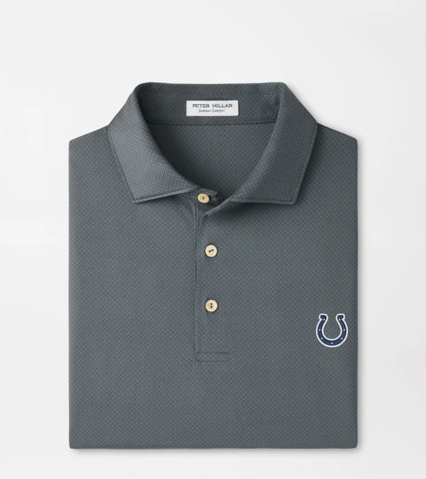 Indianapolis Colts Hugo Performance Jersey Polo in Iron