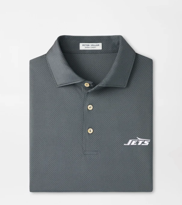 New York Jets Hugo Performance Jersey Polo in Iron