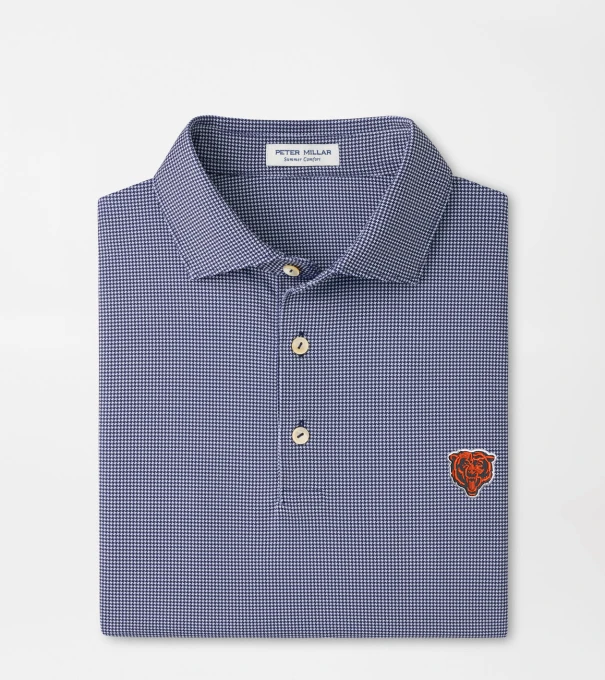 Chicago Bears Border Performance Jersey Polo in Navy