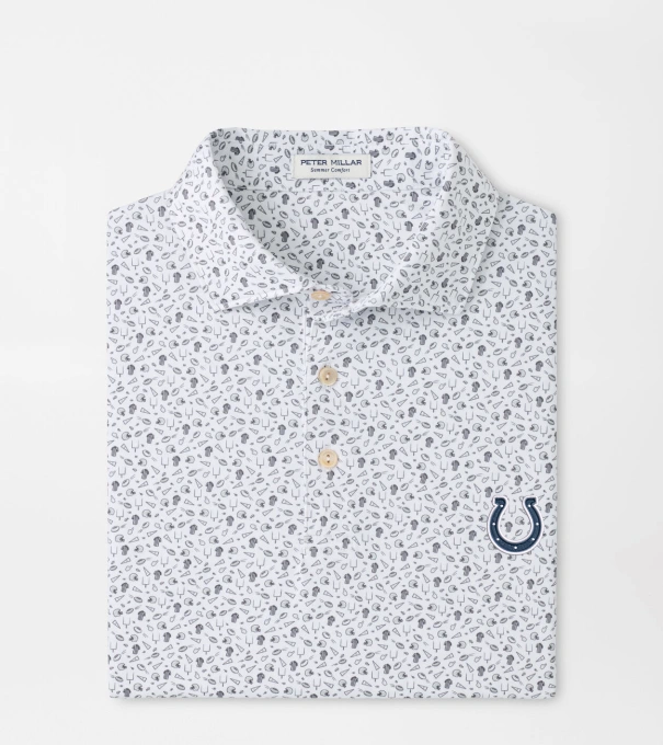 Indianapolis Colts Kick Off Performance Jersey Polo in Gale Grey