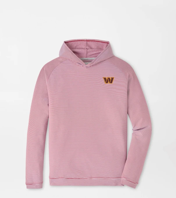 Washington Commanders Pine Sugar Stripe Performance Hoodie in Maroon2
