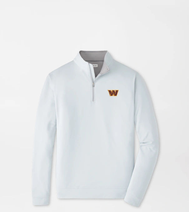 Washington Commanders Perth Performance Quarter-Zip in British Grey