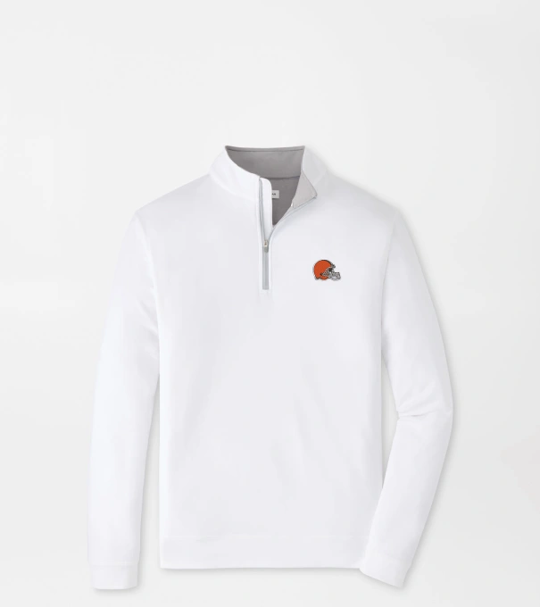 Cleveland Browns Perth Performance Quarter-Zip in White
