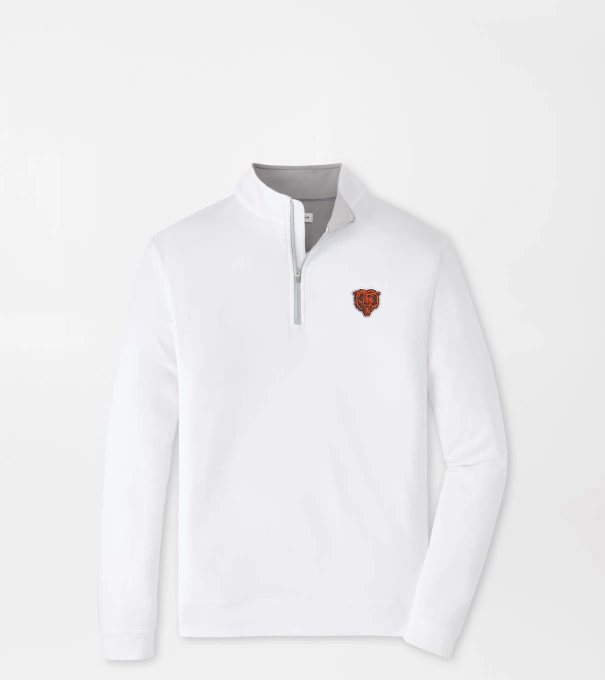 Chicago Bears Perth Performance Quarter-Zip in White