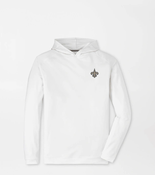 New Orleans Saints Pine Performance Hoodie in White