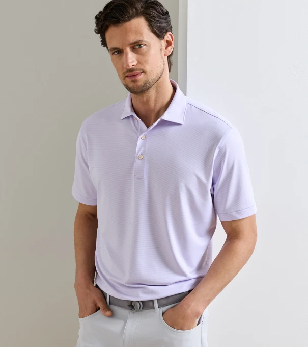 Jubilee Performance Jersey Polo in GARDEN VIOLET