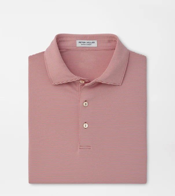 Jubilee Performance Jersey Polo in RED CORAL